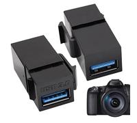 Adaptador USB Keystone Jack - 2-Piece USB 3.0 Female To Female Panel Insert, Wall Plate Extension, Durable Outlet Jack, Compact Connector, USBs Socket, Office Home Apartment | For Study Room Bedroom