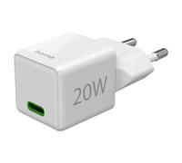 Adaptador USB Mini (Plástico, Blanco, 20 W)