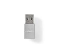 Adaptador USB - Nedis - USB 3.2 Gen 1 - USB-A a USB-C - Transferencias de hasta 5 Gbit/s - Color Blanco