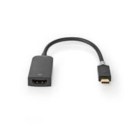 Adaptador USB Nedis USB 3.2 Gen1 - conector USB-C™, 4K@60H toma HDMI, 0,20 m, redonda, dorada, PVC, antracita