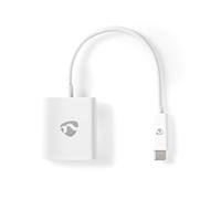 Adaptador USB Nedis USB 3.2 Gen1 - Enchufe USB-C™, salida HDMI™, 0,20 m, redondo, niquelado, PVC, blanco