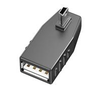 Adaptador USB para coche, adaptador de disco USB U - Dongle automático de ángulo recto en ángulo recto - Adaptador portátil para vehículos de motor Dongle para reproductores de medios fotográficos