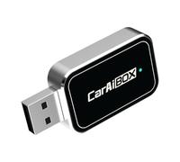 Adaptador USB para coche, adaptador inalámbrico, se conecta de forma inalámbrica a Android Auto y CarPlay en tu vehículo, color negro, 1 unidad