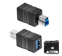 Adaptador USB para impresora - Adaptador de impresora USB 3.0 B - Conector Plug and Play para escáner, concentrador, portátil, tableta, disco duro y estación docking