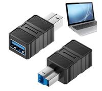 Adaptador USB para Impresora | USB A B 3.0 Conector Adaptador | Conector Plug and Play, Conversor De Datos De Alta Velocidad para Escáneres, Docking Stations, Hubs Y Computadoras