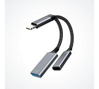 Adaptador USB para iPhone OTG 3.0 a Lightning Jack(2 en 1) Cargador Cable USB A Toma Cámara Flash Disco Cargador Certificado Apple MFI para 14 13 12 11 Pro Max 7 8 Plus X SE XS XR Ipad Air Tablet Cle