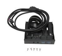 Adaptador USB para panel frontal de alta velocidad (10 Gbps) USB 3.2 Hub Plug and Play, compatible con lector de disquetes e interfaz táctil para