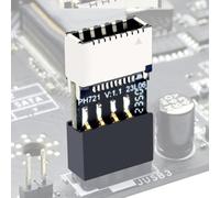 Adaptador USB Para Placa Base - Conector 9PIN Macho A Hembra Tipo E PH721, Convertidor De Marco De La De La Computadora, Extensión De Datos De Alta Velocidad | Interfaz el Panel Frontal US