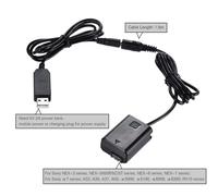 Adaptador USB para Sony A7, A7R, A7II, A6000, A55, A33, A35, A37, Np-FW50 - Batería ficticia con salida de 2A