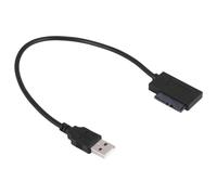 Adaptador USB PC 6P + 7P CD DVD Rom una 2.0 Convertidor Slimline 13 Pin Drive Cable para Laptop Notebook