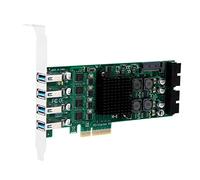 Adaptador USB PCI-E de 8 puertos PCI súper rápido para tarjeta de expansión Express con conector de 19 pines de 12 Gb/s para adaptador de tarjeta Pci-e