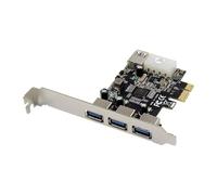 Adaptador USB PCIe 2.0 - MICRO CONNECT - 2x USB 3.0 Externos + 2x Internos - Negro - Tecnología USB 3.0