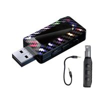 Adaptador USB Plug and Play,Adaptador USB para Coche - Transmisor FM 5.3 Receptor - Adaptador de Radio USB Multifuncional Plug & Play, Receptor de Audio para automóvil, estéreo doméstico, Auriculares