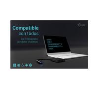 i-tec - Adaptador de vídeo HDMI USB-A/USB-C Dual 4K/60Hz