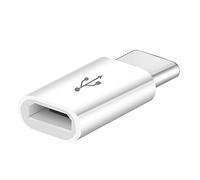 Adaptador USB Tipo C 3.1 Macho a Micro USB Hembra (Blanco)