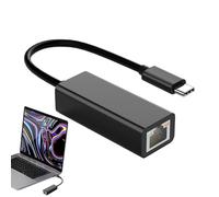 Adaptador USB Tipo C a Ethernet - Adaptador Ethernet 100Mbps USB Tipo C a Gigabit | Puerto USB/Tipo C a red cableada | Adaptadores de red USB para ordenador para viajes de negocios, formación