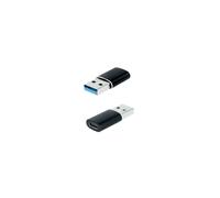 Nanocable Adaptador USB-A 3.1 a USB-C – USB-A macho a USB-C hembra Negro