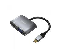 Adaptador USB Tipo-C Aisens A109-0627/ HDMI Hembra - VGA Hembra - USB Tipo-C Macho