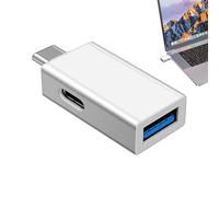 Adaptador USB Tipo C - Convertidor, Conector Compacto, Expansor Portátil | Hub De Tipo C A USB para Transmisión Rápida De Datos con Soporte De Carga para Ratón, Teclado, Disco, Smartphone, Laptop