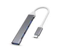 Adaptador USB Tipo C HUB 4 Puertos USB 3.0 OTG Multi-Splitter | Hub USB C para Xiaomi, Lenovo, MacBook Air/Pro, PC, Tablet, Accesorios Ordenador