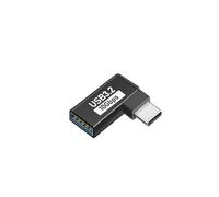 Adaptador USB tipo C reforzado en ángulo de 90°, amplia compatibilidad, conexión estable para accesorios de teléfono portátil