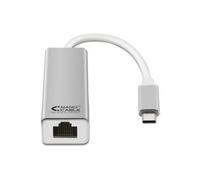 Nanocable conversor usb-c a ethernet gigabit 10/100/1000 mbps - 15 cm - aluminio