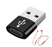 Adaptador USB Type-C a USB macho - Conector de carga rápida para teléfono móvil, tableta, portátil, adaptador de carga Pd para PC, escritorio, coche, viajes, convertidor universal de transferencia de