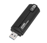 Adaptador USB Wi Fi, Wi Fi 6 2.4G 5G Doble Banda 1800Mbps para PC de Escritorio con Antenas Duales de Alta Ganancia, Plug and Play para 10 11, Velocidad Más Rápida, Amplia