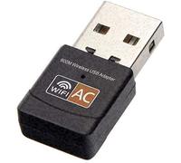 Adaptador USB WiFi, AC600 Mbps Dual Band 2.4/5Ghz Wireless USB Mini WiFi Network Adapter 802.11 Mini Wireless for Laptop/Desktop/PC, Support Desktop Laptop Mac Book Windows Notebook