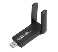Adaptador USB WiFi6 para PC de Escritorio, 1800Mbps 2.4G 5G Antena de Doble Banda Adaptador de Red USB para 10 11, Adaptador de Red USB para PC de Escritorio Portátil