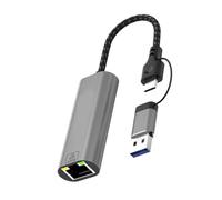 Adaptador USB y tipo C a 1000 m RJ45 Gigabit Ethernet de 1000 Mbps, tarjeta de conexión de red de velocidad rápida ampliamente utilizada