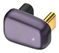 Adaptador USB4, carga de datos de 40 Gbps de 240 W, conector tipo C en forma de U para video 8K, flexible para teléfonos con fundas (D)