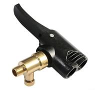 Adaptador Válvula Bicicleta Metal para Bomba Aire Coche para moto - Conexión Rápida para presta - Inflador Negro(Air Nozzle)