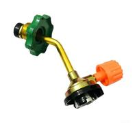 Adaptador Válvula Camping Gas Butano Cobre Adaptador Válvula | Cobre macizo, aleación aluminio, , flujo estable, exterior robusto(C)