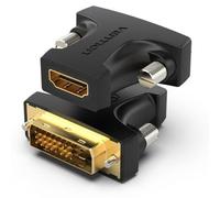 Adaptador Vention AILB0 HDMI Hembra DVI 24+1 Macho 1080p 60Hz PVC Negro