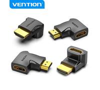 Adaptador HDMI 4K Vention AINB0 Macho-Hembra Giro 270º Chapado Oro Negro