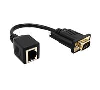 Adaptador VGA a RJ45 Cable de red a conector de cable de red VGA Conector de monitor a cable de red Extensor VGA