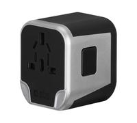 Adaptador Viaje Universal 2x USB SBS Negro