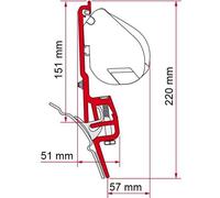 Adaptador VW T4 Brandup para toldos F35 Pro Fiamma