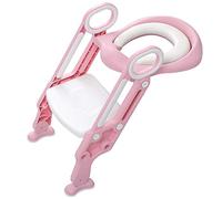 Adaptador WC Niños con Escalera Asiento Inodoro Niños Ajustable para Orinal Infantil Formación Seguro Antideslizante,Reductor WC niños Aseo Asiento Plegable Asiento de Inodoro para 1-7 niños