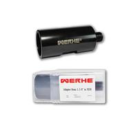 Adaptador WERHE® de 1 1/4" UNC a manguito M16. Para brocas sacanúcleos a sierras de corona para hormigón, brocas sacanúcleos a taladros de latas.
