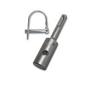 Adaptador WERHE Profi para taladro de tierra apto para taladradora SDS Plus Piloteadora de batería con perno de aleta rápida de acero para muelles de alta calidad