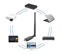 Adaptador WiFi, Adaptador de Red, Inalámbrico para Portátil Proyector de Escritorio