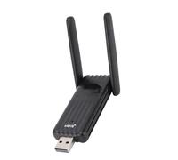 Adaptador WiFi de Doble Banda de 900 Mbps, Tarjeta de Red Inalámbrica USB BT 5.3 con Antenas de Alta Ganancia de 2,4/5,8 GHz, Soporte WiFi 6, Cifrado WPA3 para 10, 11