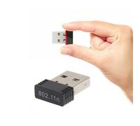 Adaptador WiFi Mini USB 2.0 de 150 Mbps para PC con Windows, compatible con PS5, DisplayPort y HDMI. Cable alargador de 3 metros.