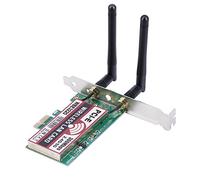 Adaptador WiFi PCI-E, Adaptador WLAN inalámbrico Ap de Banda Dual 2.4G/5G 300Mbps para XP/Vista/Win7/Win8/Win10, con infraestructura y Dos métodos de operación Ad-Hoc