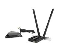 Adaptador WiFi PCI-E, Tarjeta de Red Inalámbrica de Triple Banda BE200 8774Mbps con 5.4, Base Magnética de Varilla de Cobre de Alta Ganancia, para 10/11