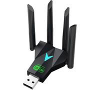 Adaptador WiFi USB AC1300, apto para PC de escritorio 2.4G/5G Dual Band 1300M adaptador de red inalámbrico, Dongle WiFi, compatible con Windows 11/10/8.1/8/7/XP/Mac