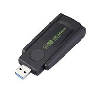 Adaptador WiFi USB,Adaptadores de red USB para computadora,Tarjeta de red de Internet para computadora portátil de doble banda | Adaptador de 600 Mbps, receptor de red inalámbrico Plug and Play para P