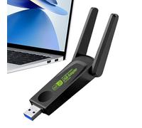 Adaptador WiFi USB Alta Ganancia - Dongle Inalámbrico Doble Banda, Tarjeta de Red 1300Mbps para Portátil, Escritorio, PC | Receptor WiFi Confiable para Hogar, Oficina, Juegos y Streaming